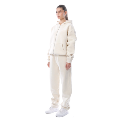 OPEN LEG JOGGER CREAM